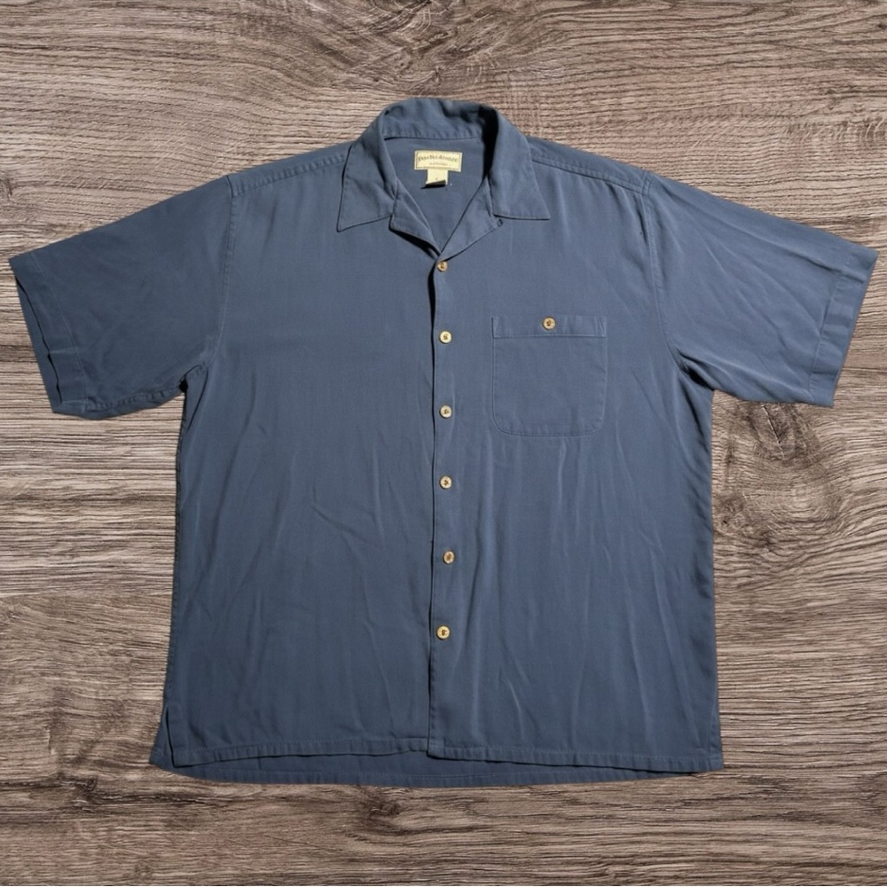 Y2K Boca Classics 100% Silk
Herringbone Camp Shirt
